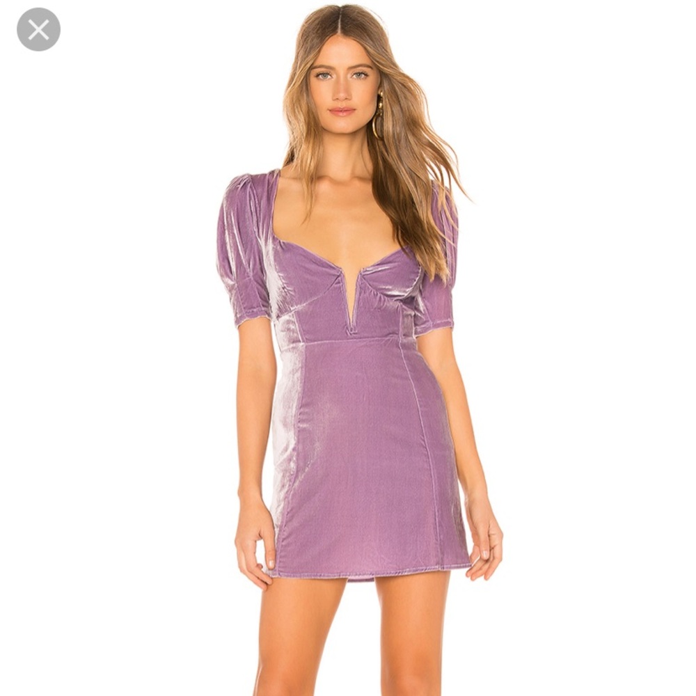 For Love & Lemons Viva Velvet mini dress